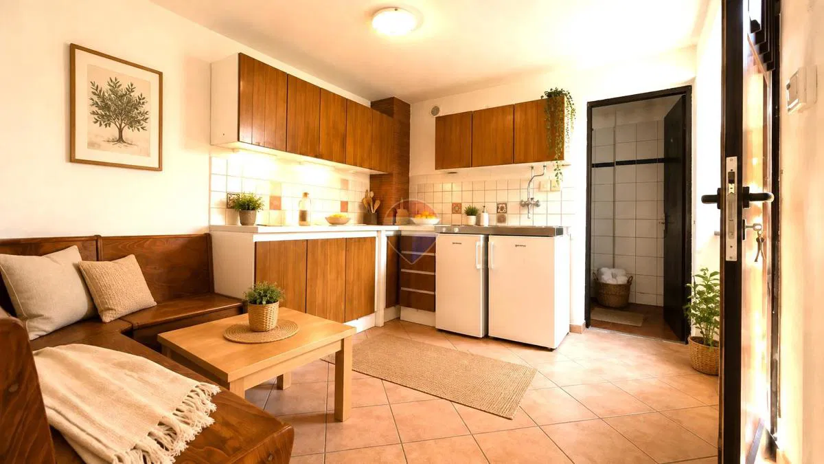 Istra,Kaštel-Stan 42 m2 s privatnim vrtom 379 m2