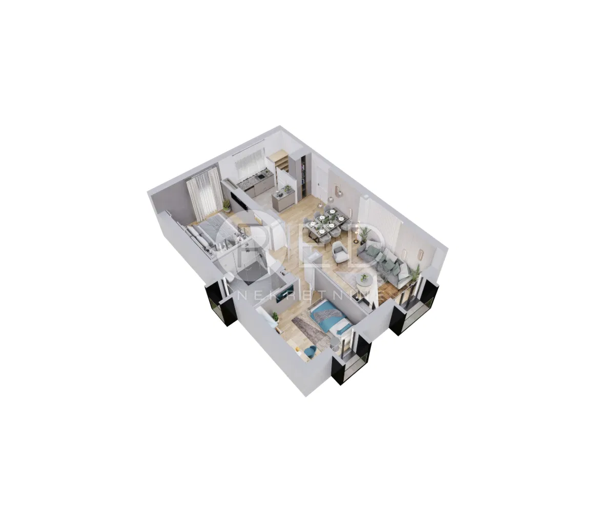 POŽEGA, EKSKLUZIVNA GRADNJA, CENTAR, S15, 68,09m²