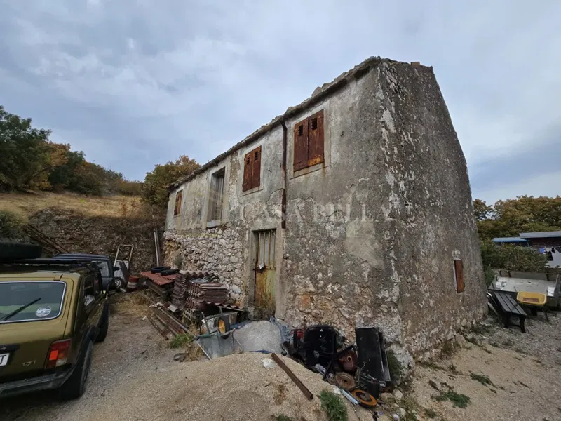 Škrljevo, ruševna starina sa terenom, 1015m2!
