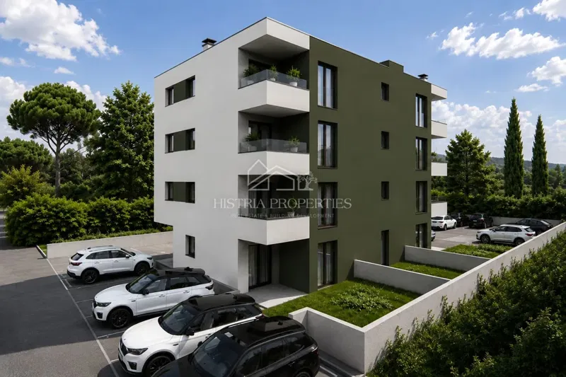 Neubau in Meeresnähe und eine Wohnung mit Garten für einen angenehmen Aufenthalt das ganze Jahr über.