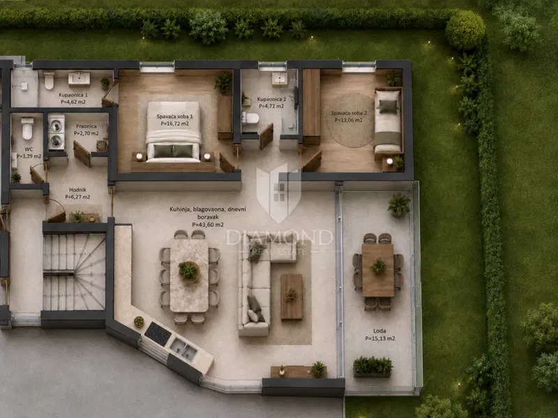 Nuovo appartamento con giardino vicino al mare e al centro di Rovigno – 2
