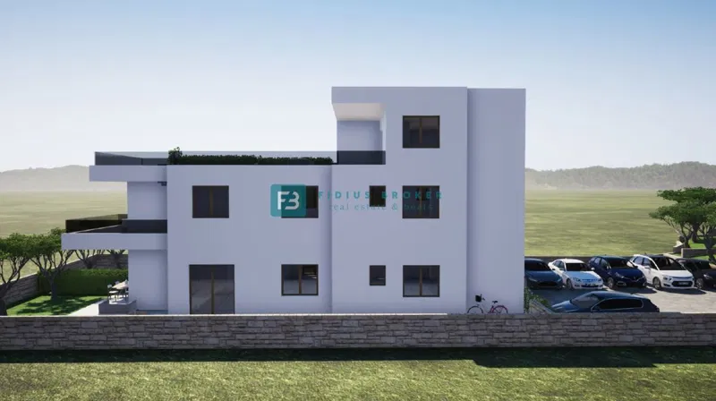 TRIBUNJ - SOVLJE, novi projekt, stan na dvije etaže, 450 m do plaže, krovna terasa, pogled na more – 3