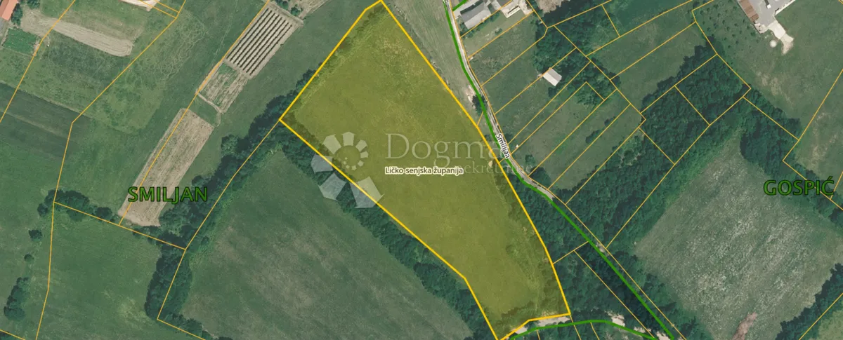 Mezőgazdasági terület Smiljan, Gospić - Okolica, 21.512m2