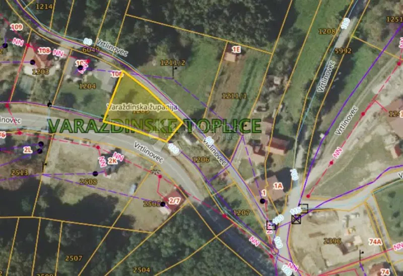 Teren budowlany Vrtlinovec, Varaždinske Toplice, 705m2
