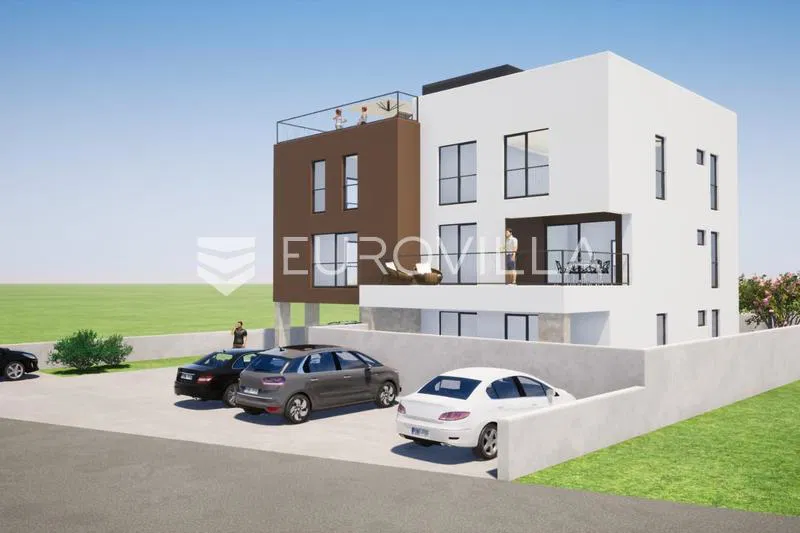 Zaton, prostrani apartman u novogradnji 104 m²
