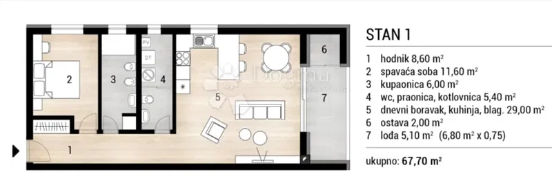 Allogio Čepin, 90m2 – 3