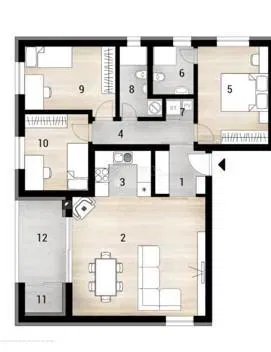 Allogio Čepin, 90m2 – 3