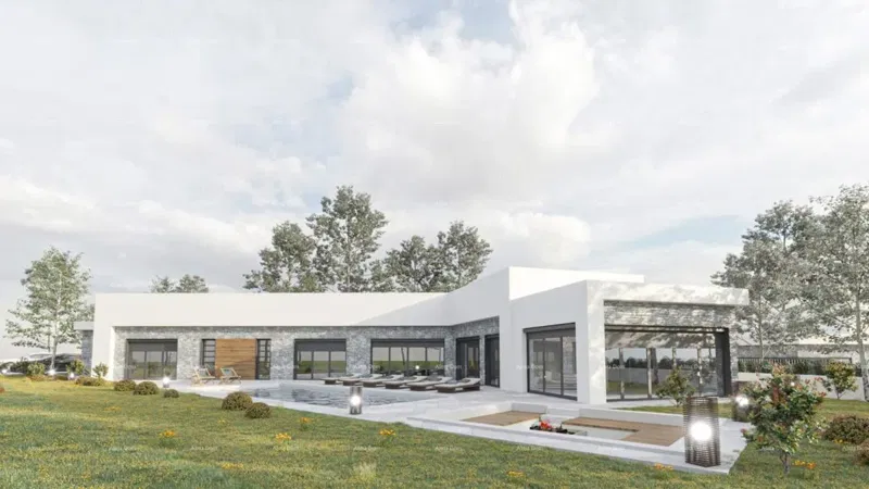 Verkauf eines Baugrundstücks mit Baugenehmigung für den Bau eines modernen Einfamilienhauses, in der Nähe von Barban!