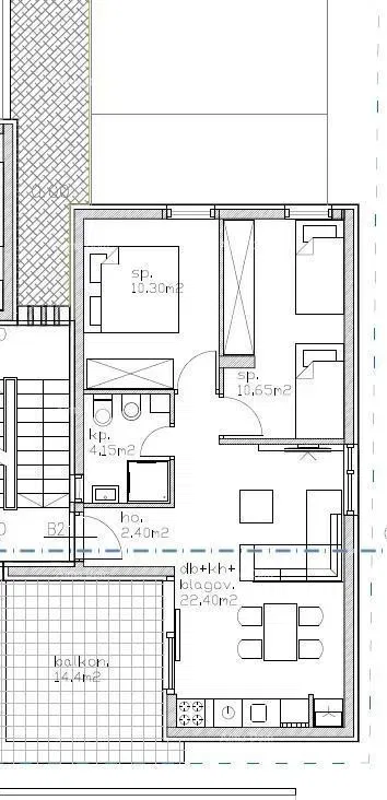 Modern apartment with two parking spaces, in block B, near Umag! s2 – 2