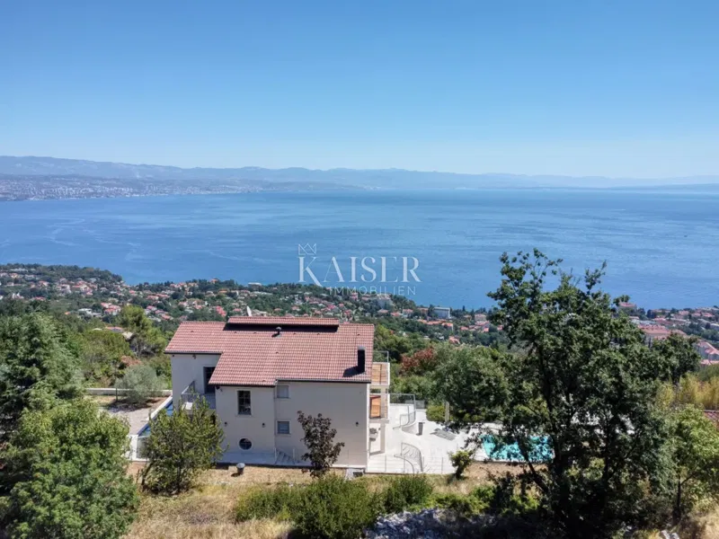 Opatija, Dobreć – Terreno edificabile di 1.339 m² con vista panoramica sul Quarnero