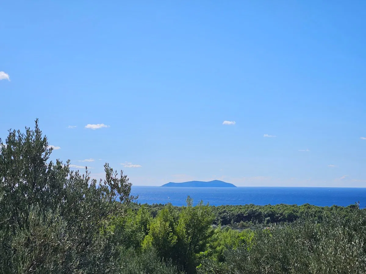 Korčula, Potirna, južna strana otoka, poljoprivredno zemljište 8.949m2 sa ruševinom, pogled