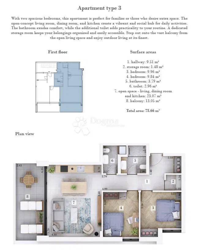 Premium new building, apartment 74 m2, 1st floor - Rovinj, surroundings – 2