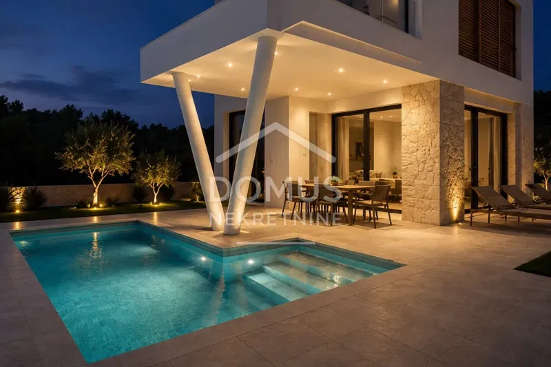 Vodice, 2 row from the sea, 185 m² villa, only 50 m from the beach – 2