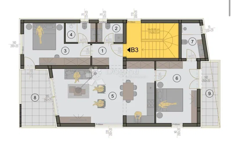 Flat Medulin, 59,38m2 – 2