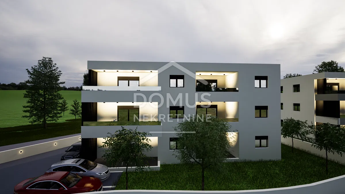 Vodice, novogradnja, 2-soban apartman površine 81,59 m²