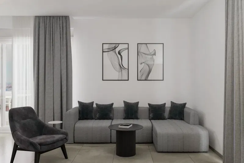 Modern one bedroom apartment with garden – 3