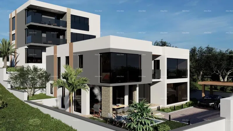 Eccellente opportunità! Progetto esclusivo di due ville di lusso con vista mare e permessi di costruzione ottenuti – Mukalba, Medulin! – 3