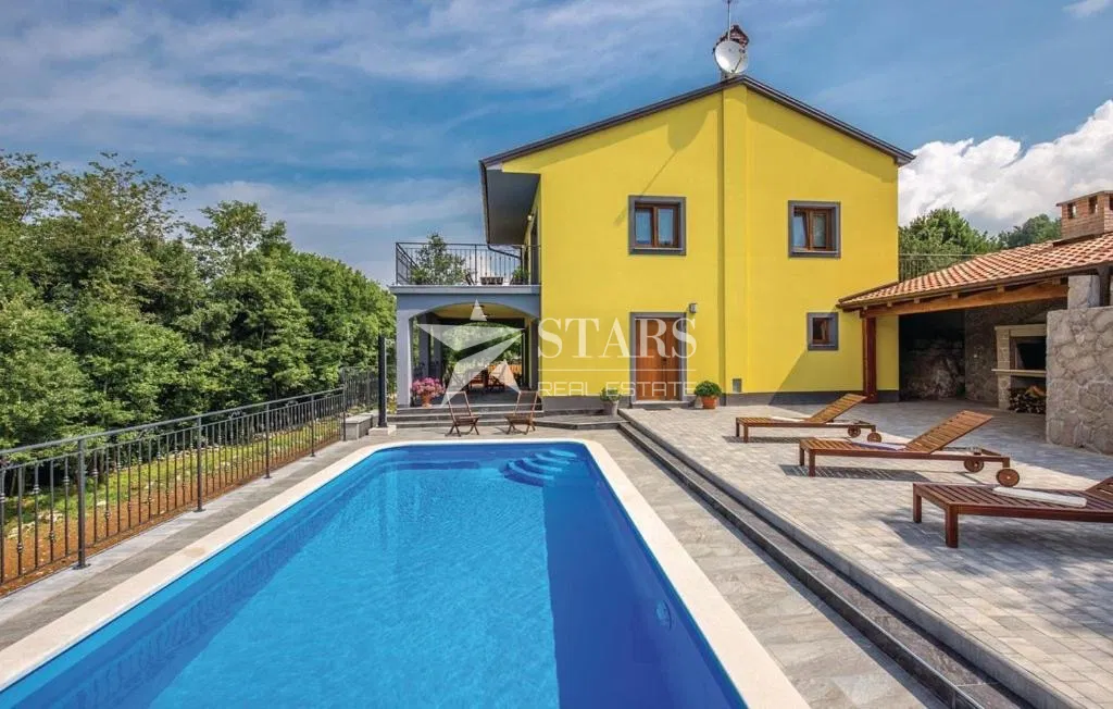 Matulji,Mali Brgud-kuća sa bazenom za dugoročni najam