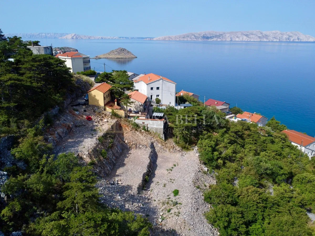 SVETI JURAJ – teren za vilu s bazenom, projekt i pogled na more