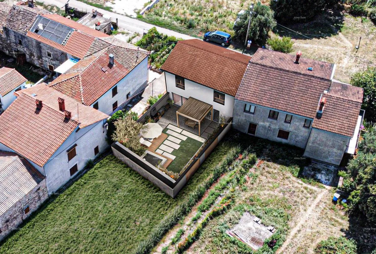 Građevinsko zemljište sa građevinskom dozvolom, Muntić. Pripremljen teren za gradnju.