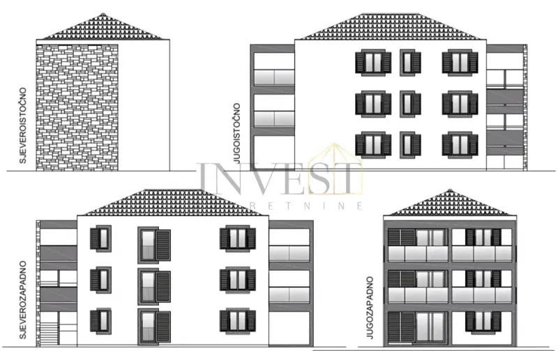 BIOGRADU NA MORU, PROSTRANI STAN S VELIKOM TERASOM (120 m2)
