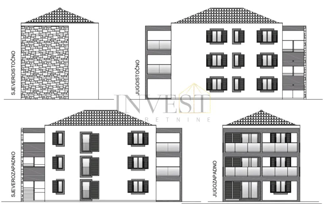 BIOGRADU NA MORU, PROSTRANI STAN S VELIKOM TERASOM (120 m2)
