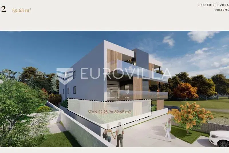 Privlaka, Ground-Floor Apartment in a New-Build Development with 2 Bedrooms – 2