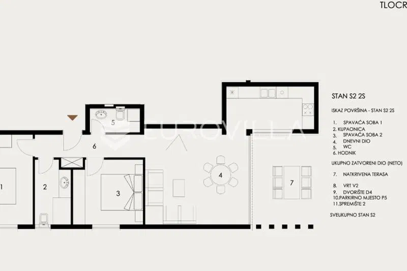 Privlaka, Ground-Floor Apartment in a New-Build Development with 2 Bedrooms – 3