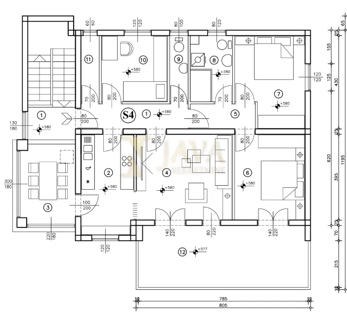 DONJA DRENOVA, 4s+ db open space,parking, renoviran!