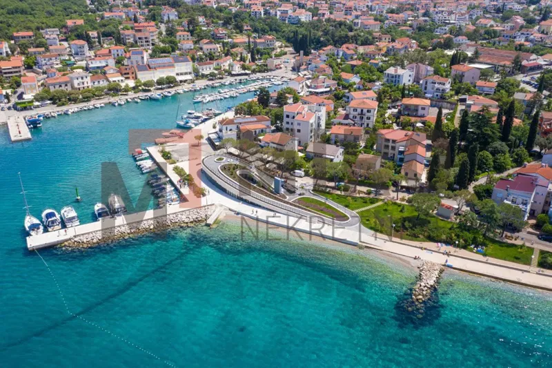 Malinska, okolica, ATRAKTIVNO građevinsko zemljište 1 red do mora