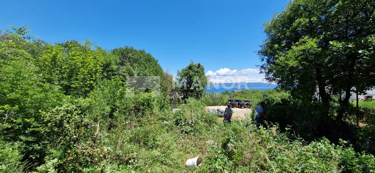 ISTRA, LABIN - Zemljište s pogledom na more, predan zahtjev za građevinsku dozvolu, 996 m²