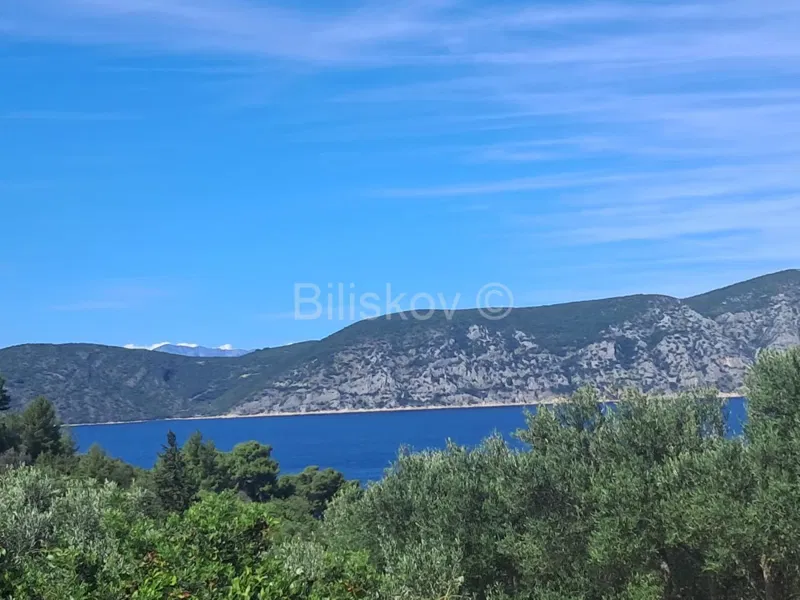 Korčula, Račišće prodaja zemljište, pogled na more