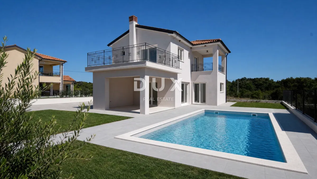 Žminj, új építésű, családi ház, úszómedence, 150 m2