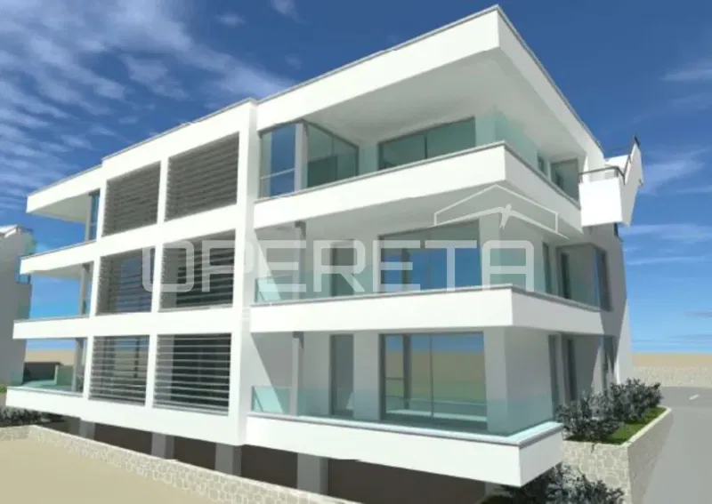 Moderno appartamento bilocale in nuova costruzione con vista mare, Povljana, Pag