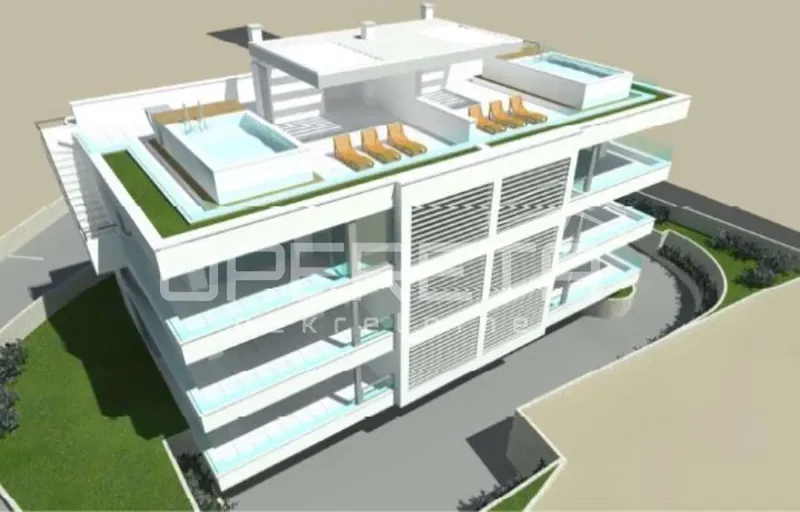 Moderno appartamento bilocale in nuova costruzione con vista mare, Povljana, Pag