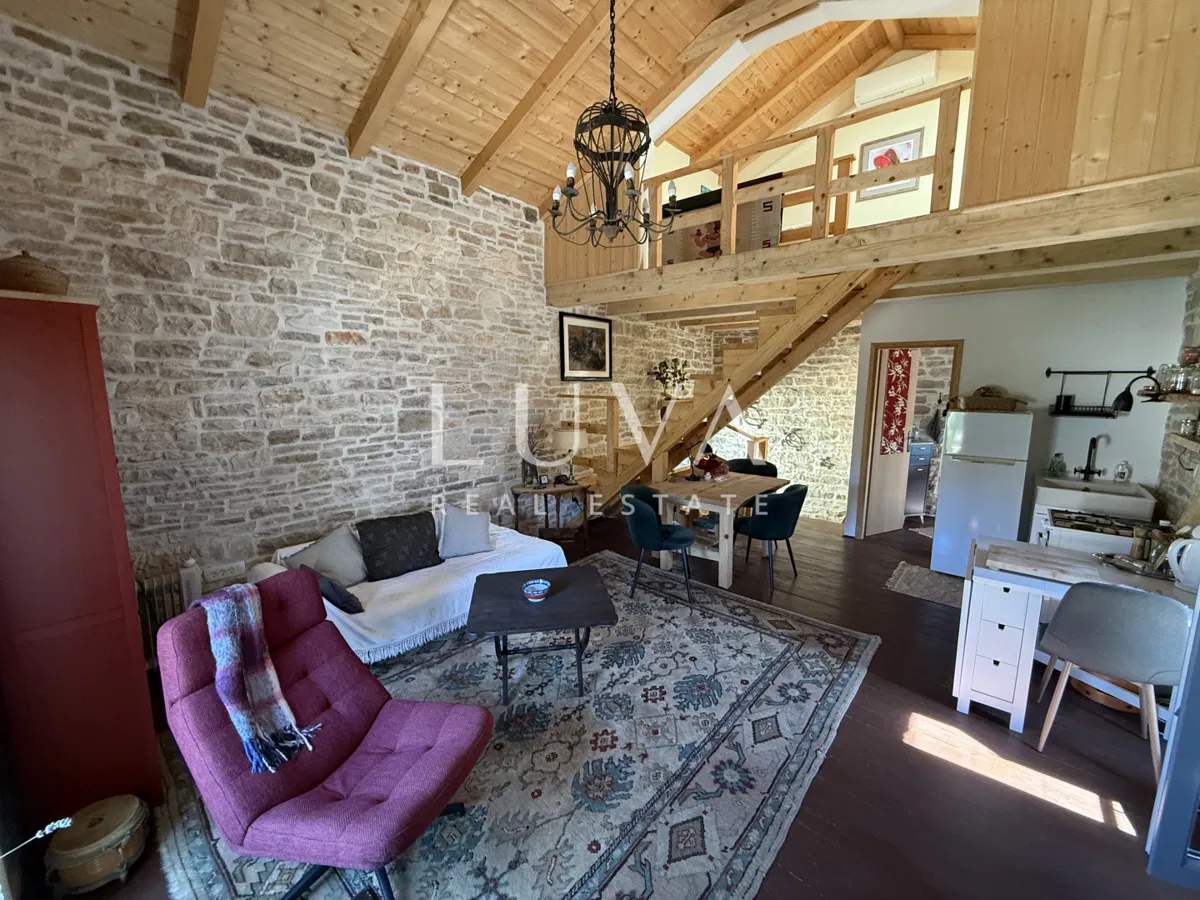 Istra, Grožnjan, Martinčići, kamena dvojna kuća, 105 m²