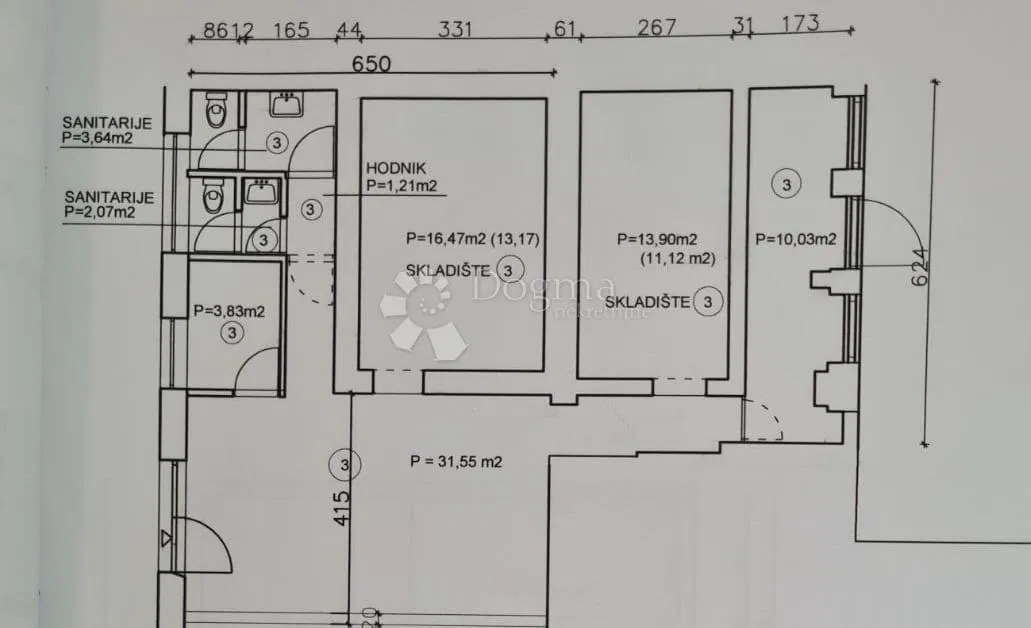 Коммерческая Centar, Rijeka, 82,70m2