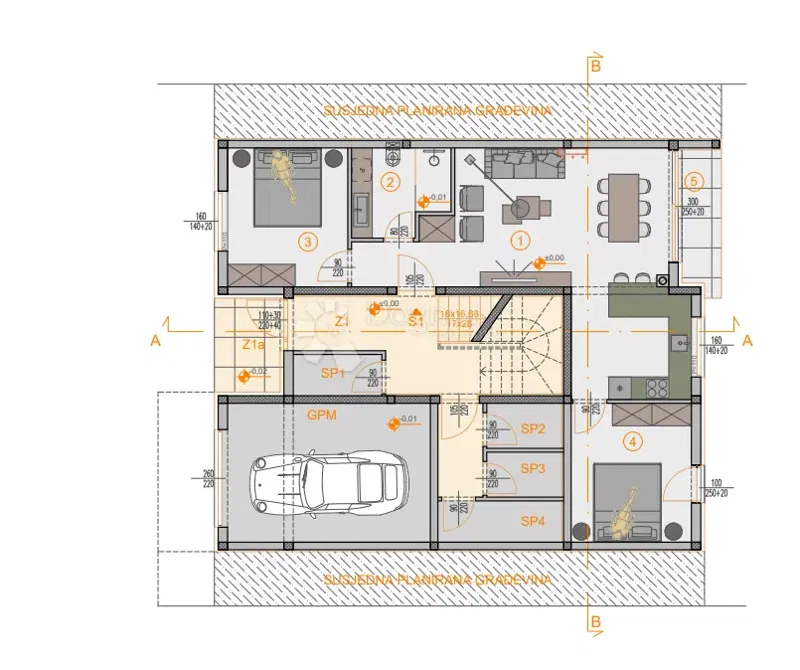 Allogio Štinjan, Pula, 66,27m2 – 2