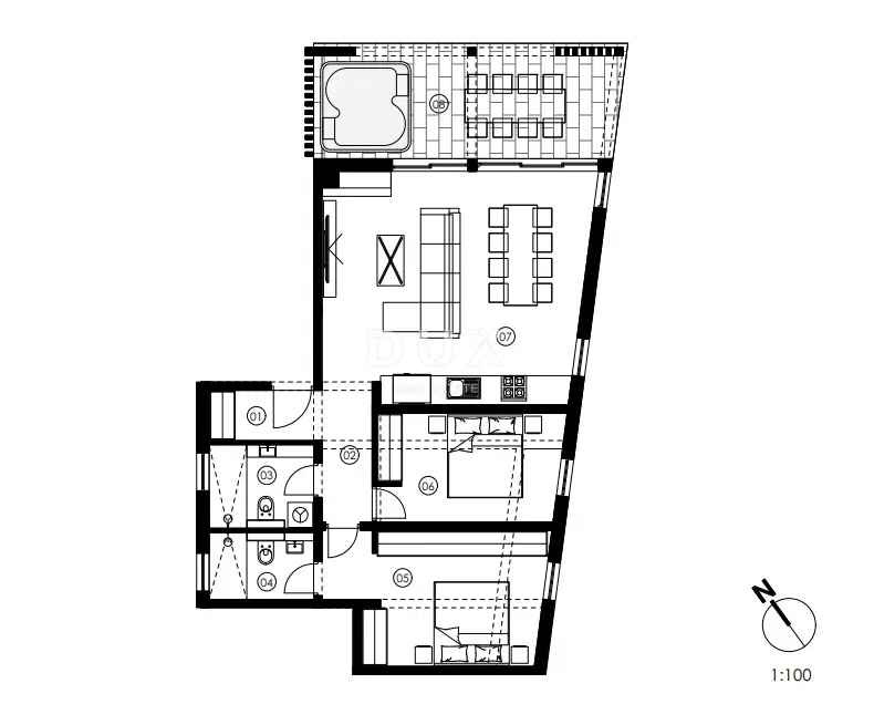Murter, Jezera, appartamento con tre camere da letto, 90,63 m2, edificio nuovo – 2