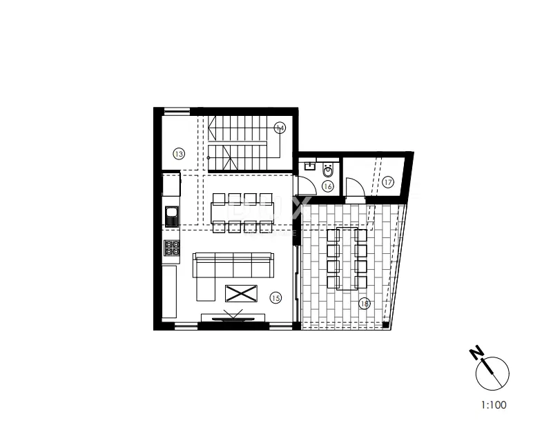Murter, Jezera, four-bedroom apartment, 161.35 m2, three-storey – 3