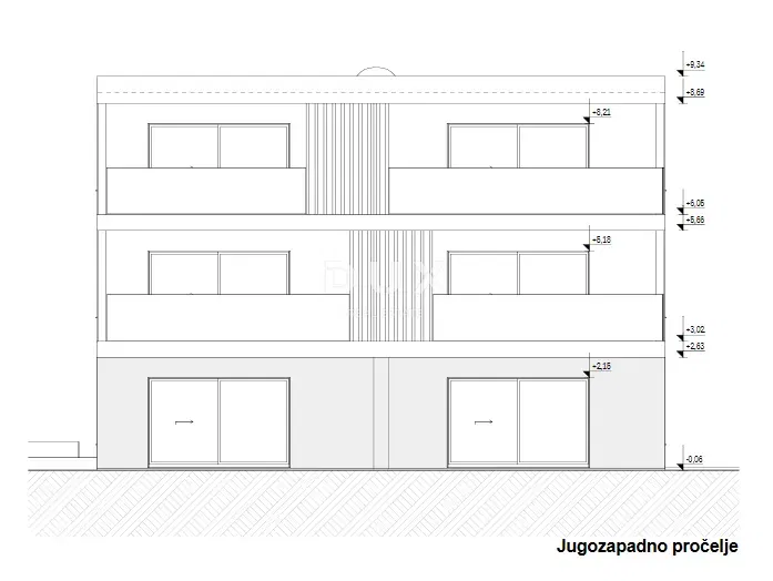 Dalmazia, Tribunj, appartamento trilocale, 99,34 m2, piano terra – 3
