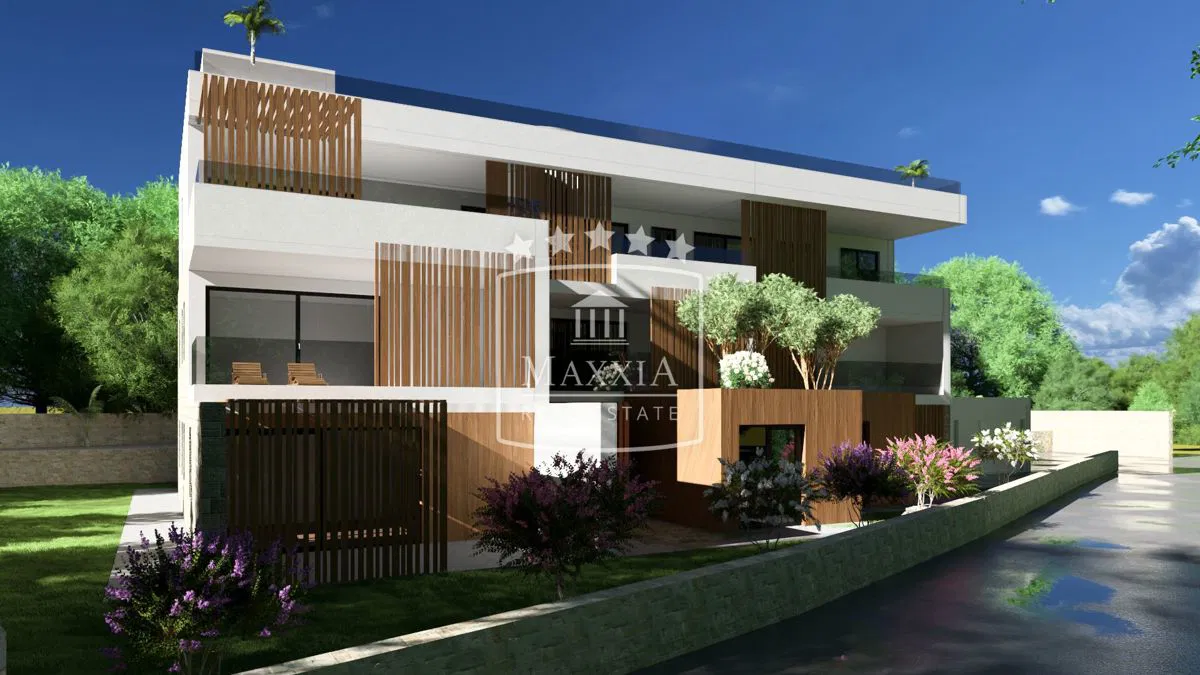 Ražanac - Zemljište s projektom za 6 luksuznih stanova, 60 m od mora! 590.000€