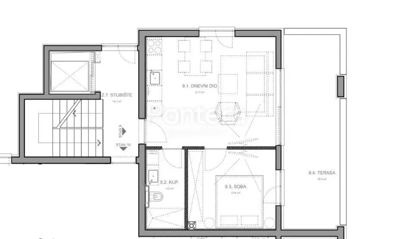 ISTRIA, TAR - one-bedroom apartment on the 3rd floor, elevator, garage. – 2