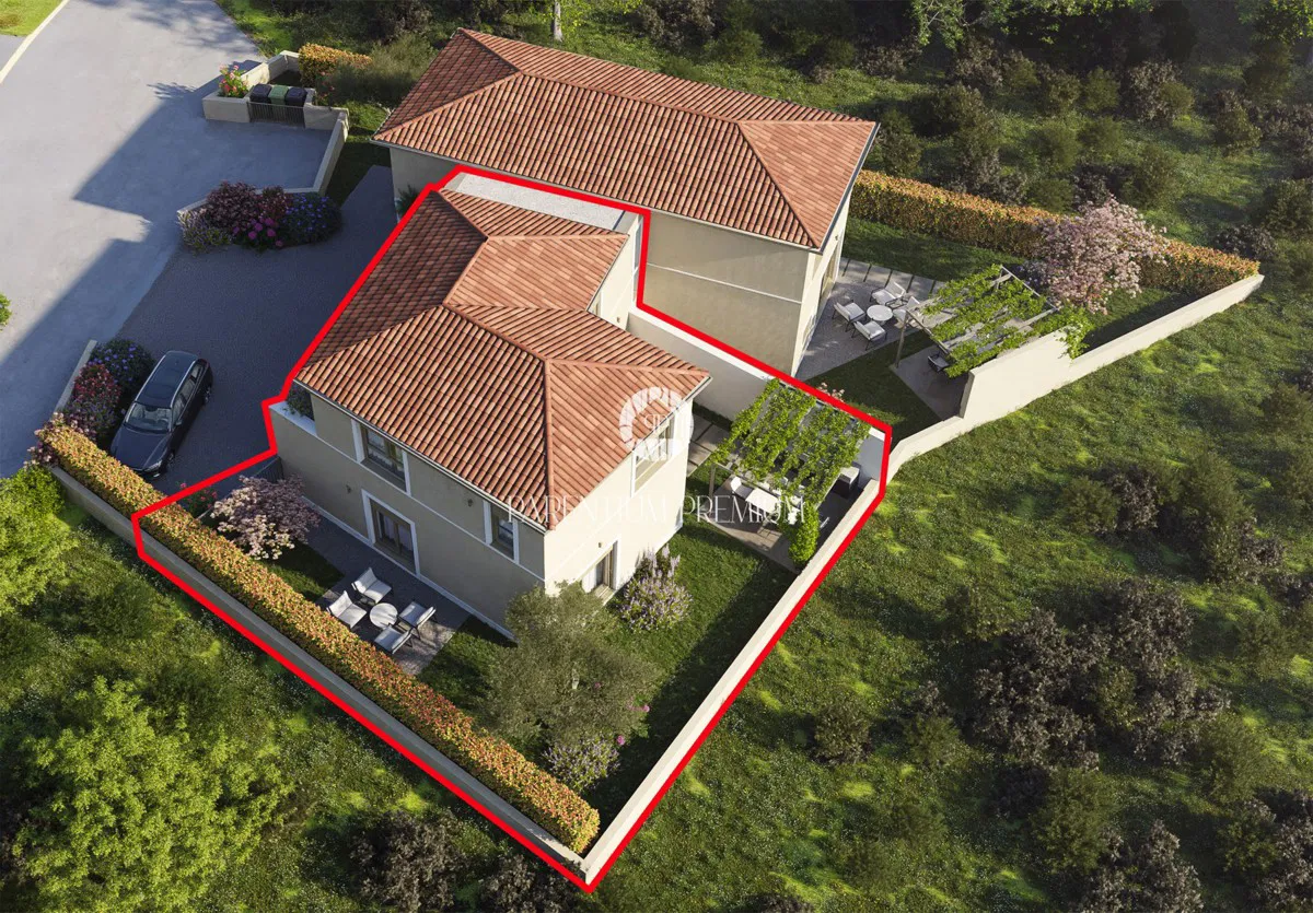 Novigrad - ikerház 130m2 telekkel