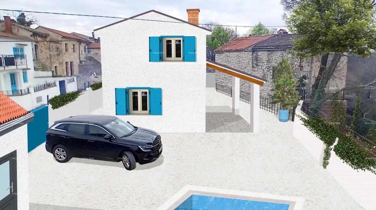BUTKOVIĆI, SVETVINČENAT – GRAĐEVINSKO ZEMLJIŠTE S DOZVOLOM ZA KUĆU S BAZENOM