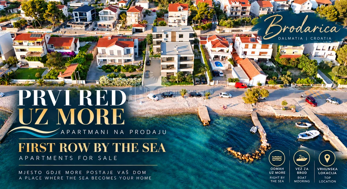 Brodarica/Ekskluzivan apartman prvi red uz more