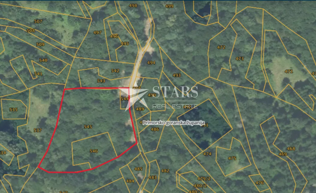Gorski kotar, Vrbovsko – poljoprivredno zemljište 3.723 m² s pristupnim putem