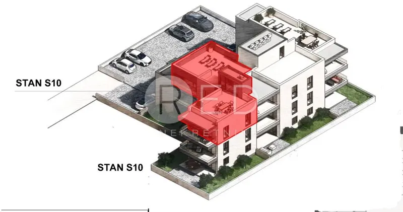 NOVOGRADNJA - Dvosoban stan na drugom katu S9 500 metara od mora - SABUNIKE, PRIVLAKA