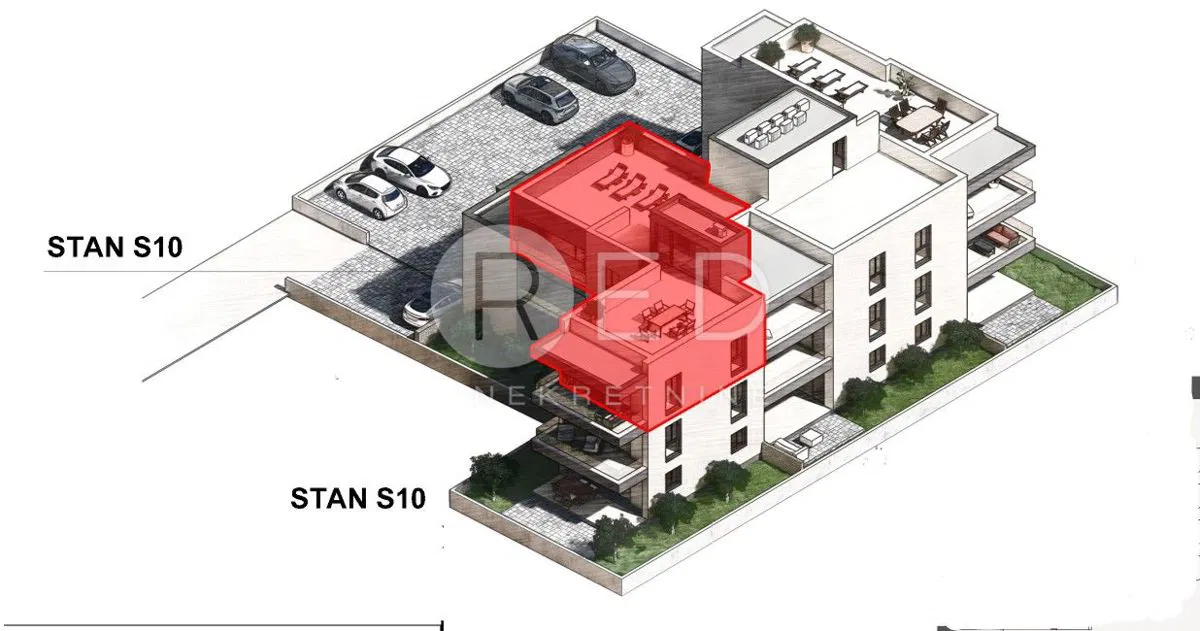 NOVOGRADNJA - Dvosoban stan na drugom katu S9 500 metara od mora - SABUNIKE, PRIVLAKA