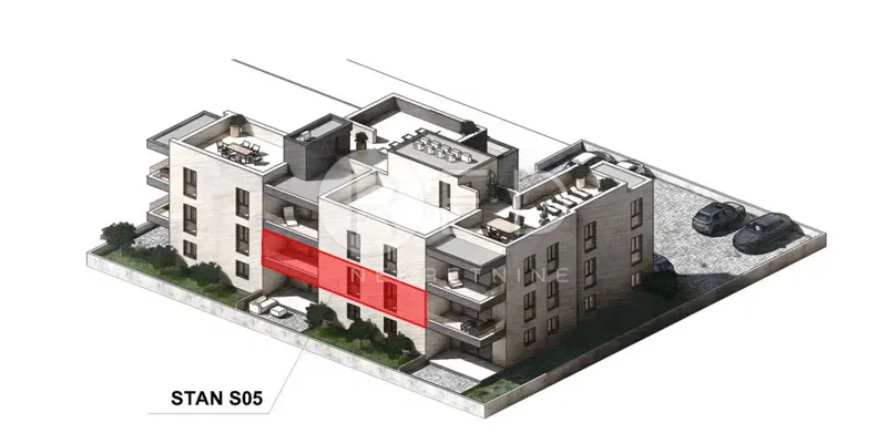 NOVOGRADNJA - Dvosoban stan na prvom katu S5 500 metara od mora - SABUNIKE, PRIVLAKA